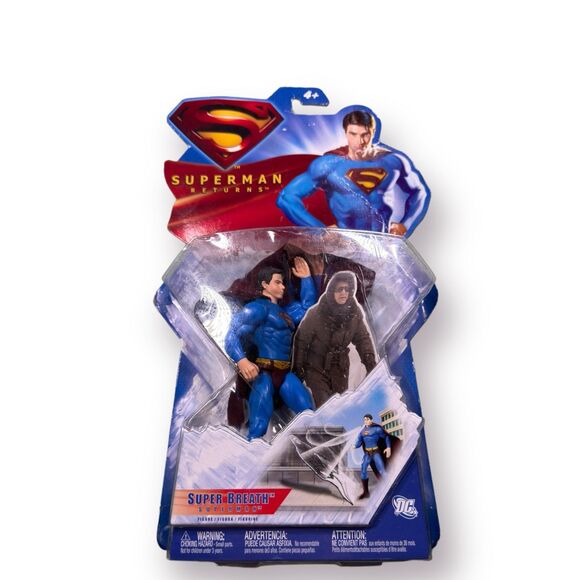 Superman Returns Super‎ Breath Superman 5"in Figure Mattel 2006 J2090 - Picture 1 of 2